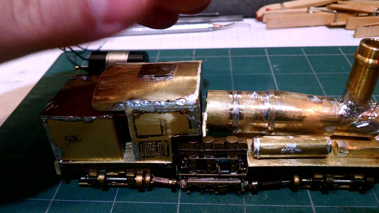 HO scale brass Shay locomotive scratch build new episode - YouTube