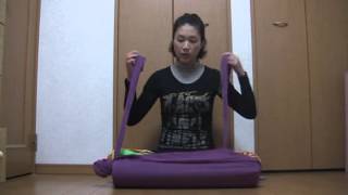 ヨガマットバッグ　yoga mat bag キャリー　ハンドメイド　手作り　一点もの　オーダーメイド　ヨガ雑貨　小物