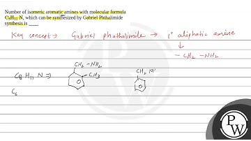 Number of isomeric aromatic amines with molecular formula C8H11 N, which can be synthesized....