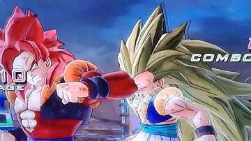 Dragon Ball Ultimate Tenkaichi SSJ4 Gogeta vs SSJ3 Gotenks & Super Vegito CPU VS CPU