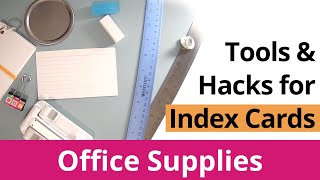 6 Alternative Tools & Hacks for Use with Index Cards | HopeCopeNope.com