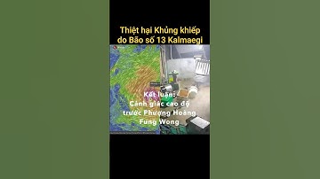 Thiệt hại Khủng khiếp do Bão số 13 Kalmaegi: Cảnh giác cao độ trước siêu bão Fung Wong #canhbao #bao