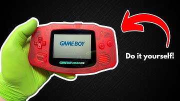Game Boy Advance shell replacement // Transparent Red