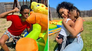 Jealous BIG Brother DESTROYS His SIBLINGS New WATERSLIDE He INSTANTLY Regrets It!