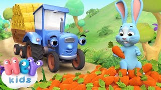 O Grande Trator Azul 🚜 Aprenda os animais  🐱 HeyKids - Música Infantil