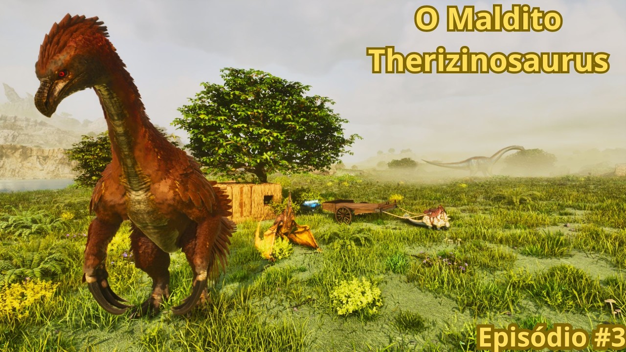 DEU TUDO ERRADO! Doma do Therizino e o Dragão de Gelo Bolado-ARK SURVIVAL ASCENDED RAG-EPISÓDIO#3