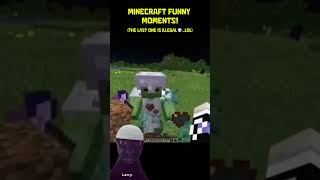 MINECRAFT ILLEGAL MOMENTS!!💀😂  #minecraft #gaming #shorts #funny