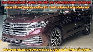 Hướng dẫn sử dụng chi tiết xe Volkswagen Viloran 2025 \& 2024 | Cách tắt mở tính năng phanh khẩn cấp