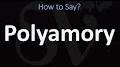 Video for Polyamory pronunciation uk