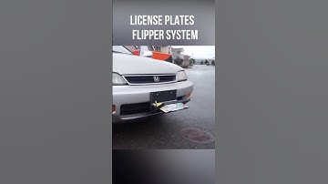 License Plate Flipper - Like James Bond ?  #viral