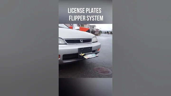 License Plate Flipper - Like James Bond ?  #viral