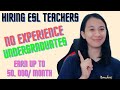 Jp english is hiring fresh and undergraduates i esl teaching