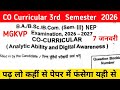 co Curricular 3rd Semester Mgkvp 2026 ||  MGKVP 3rd Semester Analytic Ability And Digital Awareness 
