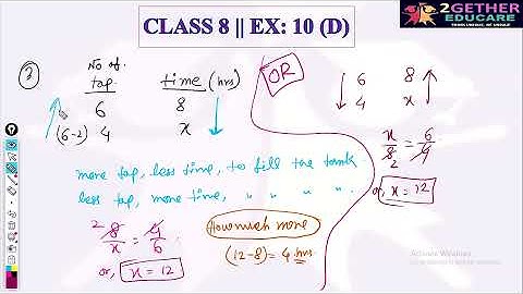 CLASS 8 || ICSE || EX: 10 [D] || ALL IN ONE || CHAPTER 10: DIRECT AND INVERSE VARIATION ||