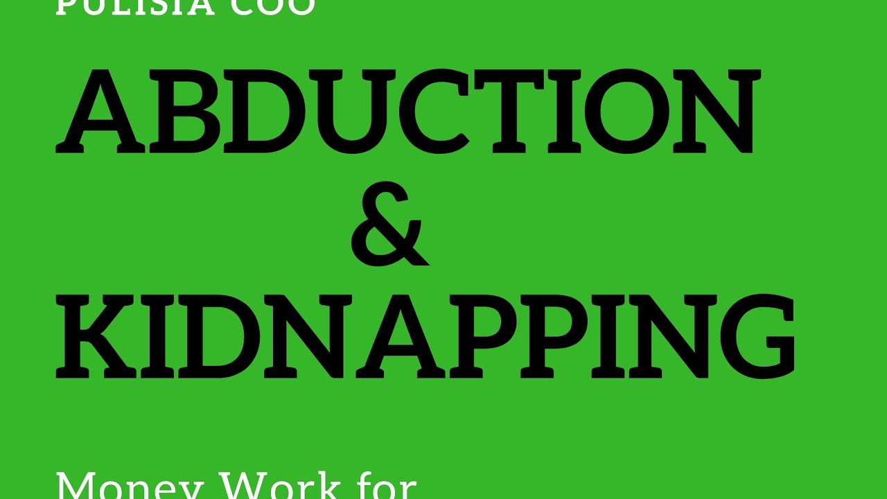 ONLY IN THE PHILIPPINES  ANG PAKAKAIBA NG(ABDUCTION AND KIDNAPPING)
