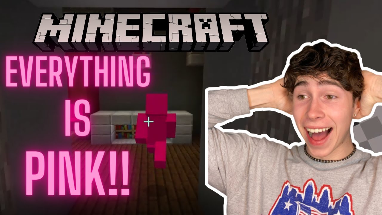 WHY IS EVERYTHING PINK Minecraft Funny Moments YouTube why-is-everything-pink-minecraft-funny-moments-youtube