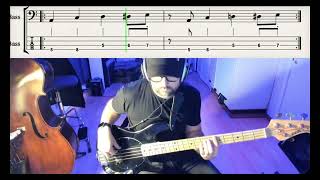 Download Lagu Michael Jackson /// Bad (1987) - bass playalong in 440 hz, tabs and notation MP3