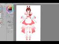 【留夢れむ様】ご依頼立ち絵パーツ分け塗り