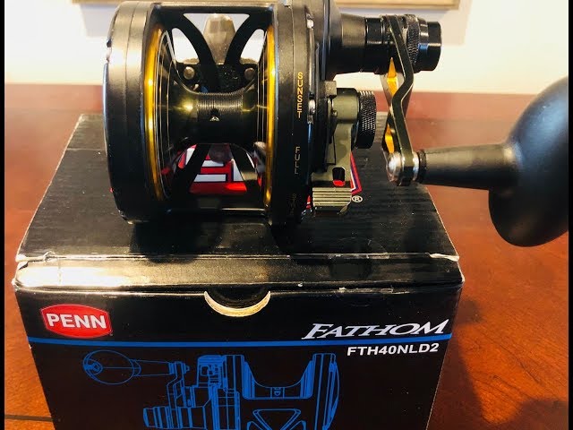 Penn Fathom 40NLD2 Review Plus Epic Tuna Action. - YouTube