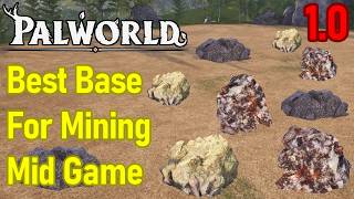 Palworld Best Base Location Mid Game, Coal, Sulfur, Ore Base in One Location in Palworld 1.0