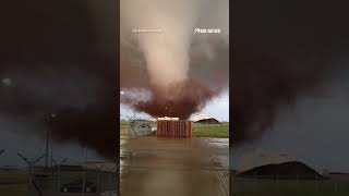 Massive tornado BARRELS toward AFB #foxnews #news #us #fox