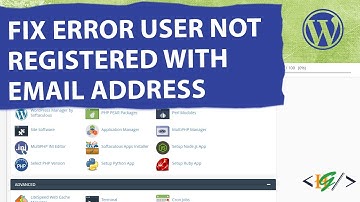 How to Fix Error There is No User Registered with that Email Address | Can