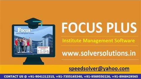 Focus Plus   Institute Management Software by www solversolutions in