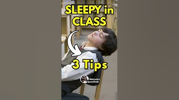 3 Tips to Feel Less Sleepy in Class 😴 Study Tips and Tricks #studytips #studymotivation