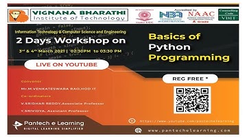 Workshop on Basics of Python Programming | (Day2)