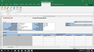 Oracle Cloud ERP Saas- ADFDi -AR Create Receipt