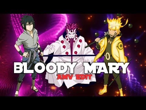 NARUTO🥵 VS SASUKE🥶 × [BLOODY MARY] #amv #edit