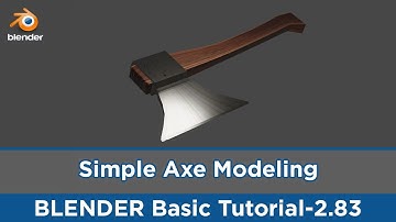 Simple Axe Modelling In Blender 2.83 | Modeling The Axe | Beginners