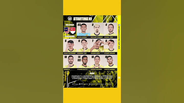 MALAYSIA VS SINGAPORE (AFF MITSUBISHI ELECTRIC CUP 2024)