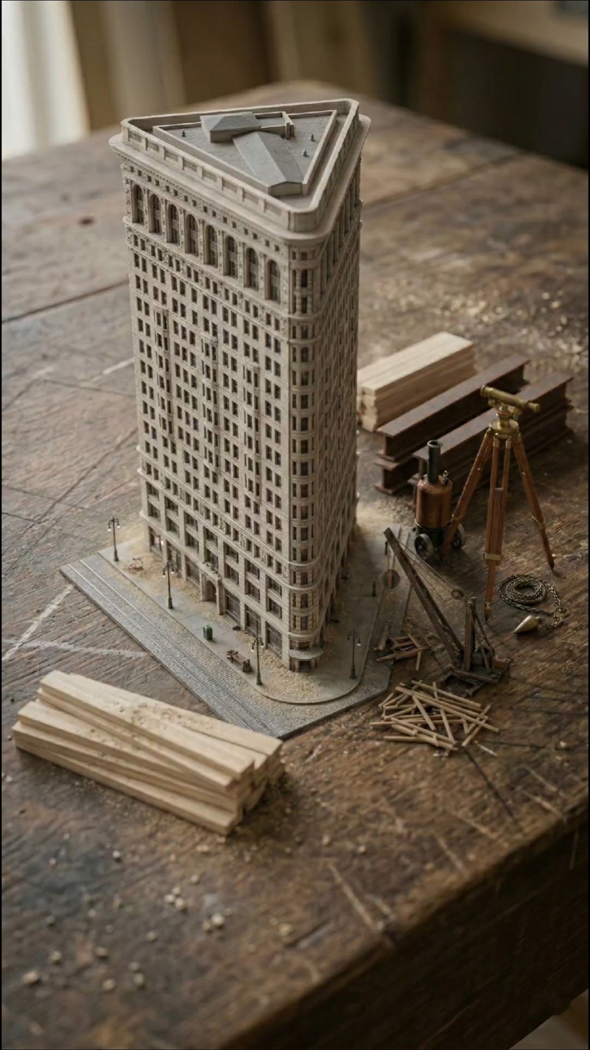 Flatiron Building 3D Printed Model – PLA Figurine – NYC Architecture