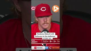 Andrew Abbott postgame. #Reds