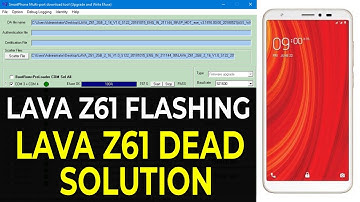 LAVA Z61 Flashing | LAVA Z61 Dead Solution | 2019