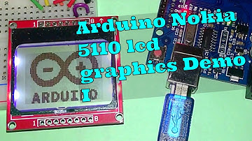 Nokia 5110 graphical lcd Demo using Arduino
