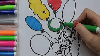 Как нарисовать воздушные шары | Учим цвета