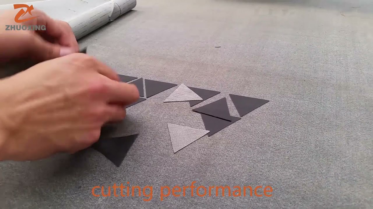 artificial leather cutting small corner 