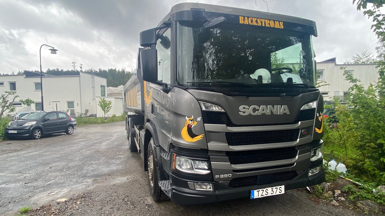 هل قيادة الشاحنه عمل سهل في السويد؟ Scania p280hp