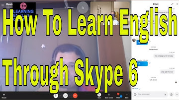 How To Learn English Through Skype 6, How To Learn English With An Indian Accent Official Video!