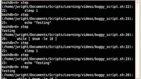 Using BashDB to Debug Your Shell Scripts