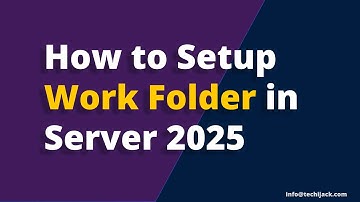 Een werkmap maken in Windows Server 2025