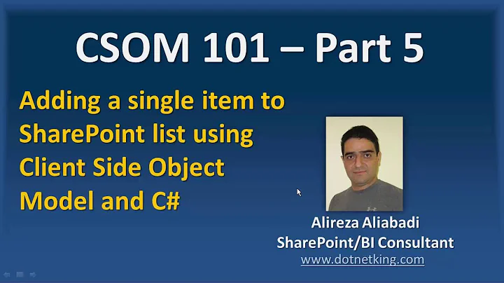 Adding item to SharePoint list using Client Side Object Model and C#  CSOM 101 - Part 5