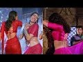 Karishma kapoor hot look in saree rain  full