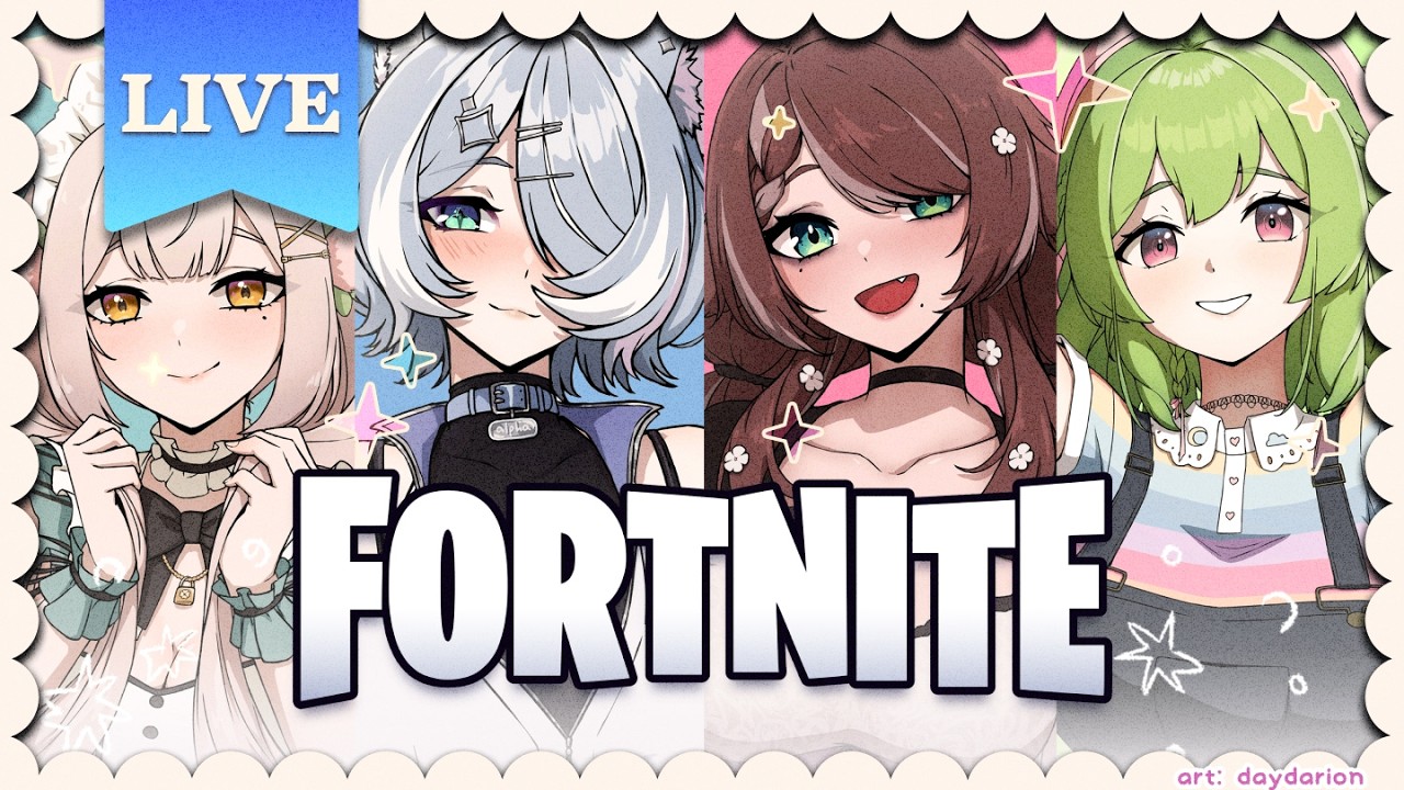 【Fortnite】squad w/ Elira Pendora, Elveira, & Sugi Aoki 🌷 #1012