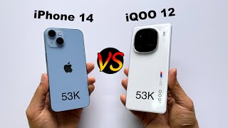 iPhone 14 vs iQOO 12 Detailed Comparison & Review | Which Gives Most Value in 2024? (HINDI)