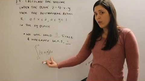 Double Integrals over Rectangular Regions