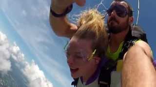 USING 2 GOPRO CAMERAS WATCH LAUREN SKYDIVE JACKSONVILLE - JUMPING OUT OF PLANE!!