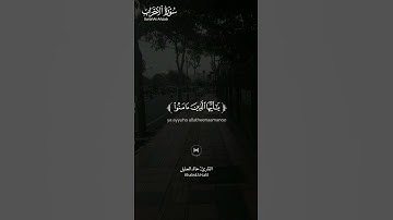#سورة_الأحزاب ||حالات واتس قرآن ||القارئ#ياسر_الدوسري #تلاوة_هادئة #المصحف #لايك #راحة_نفسية